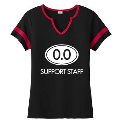 Marathon Support Staff 00 Circle T Ladies Halftime Notch Neck Tee