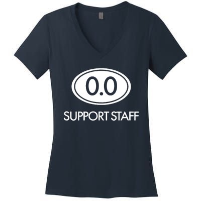 Marathon Support Staff 00 Circle T Women's V-Neck T-Shirt