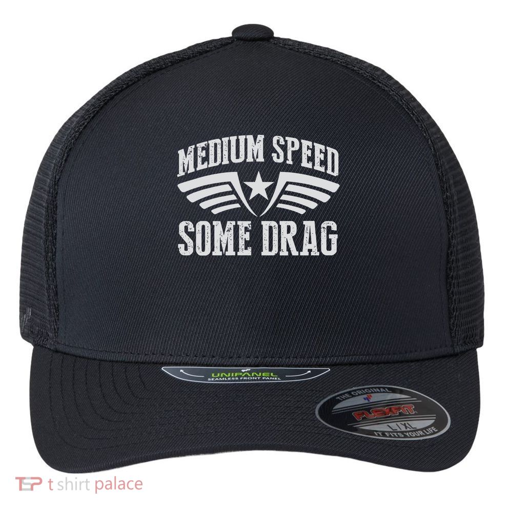 Medium Speed Some Drag Flexfit Unipanel Trucker Cap