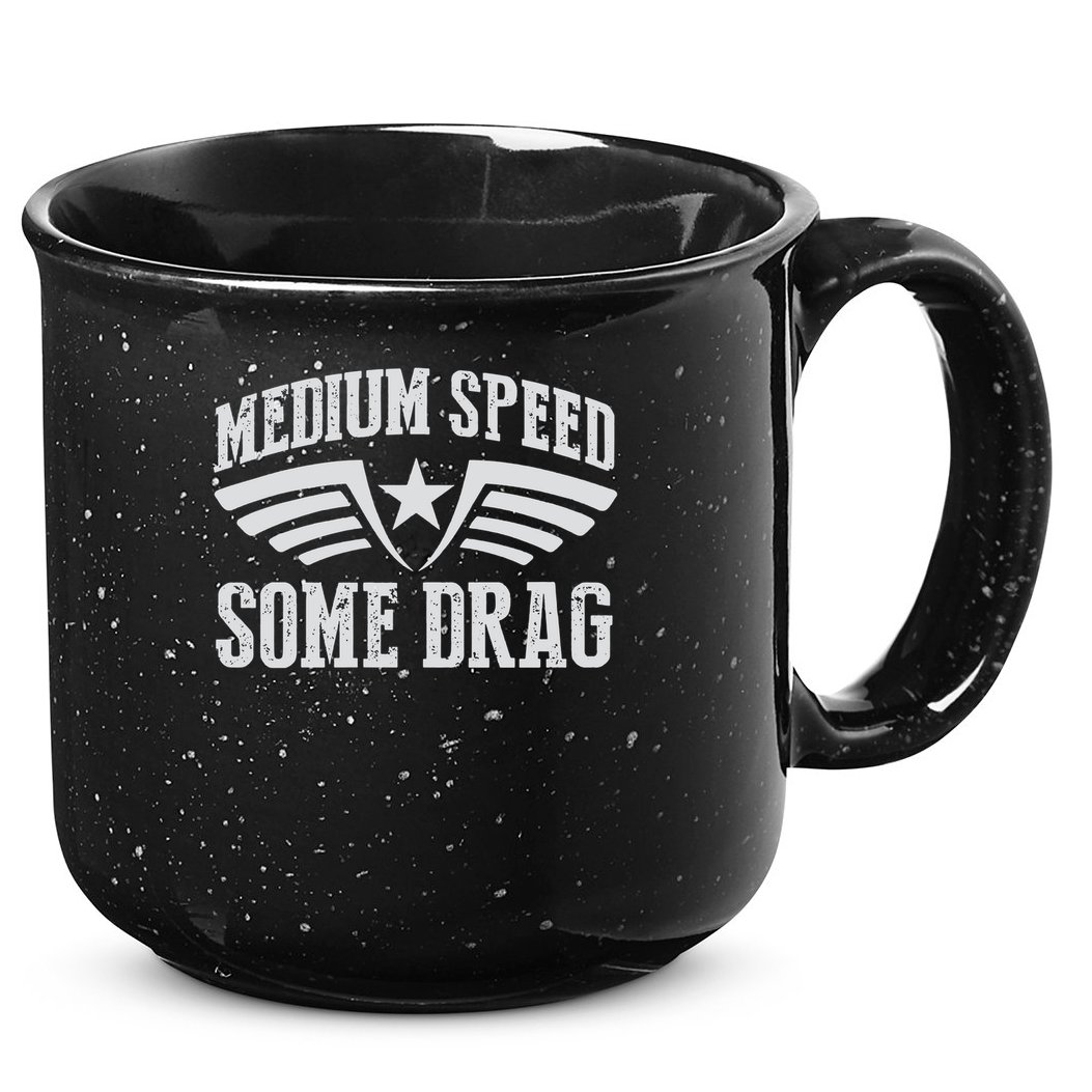 Medium Speed Some Drag 15oz Campfire Ceramic Mug