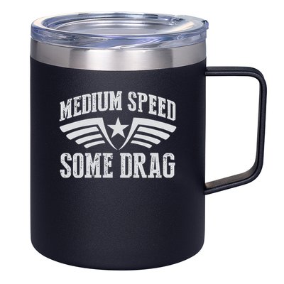 Medium Speed Some Drag 12oz Stainless Steel Coffee Mug