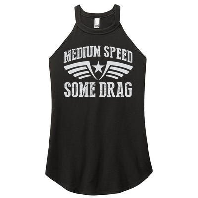 Medium Speed Some Drag Women's Perfect Tri Rocker Tank