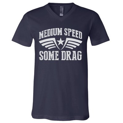 Medium Speed Some Drag V-Neck T-Shirt