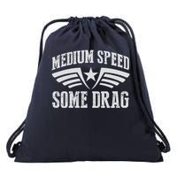 Medium Speed Some Drag Drawstring Bag