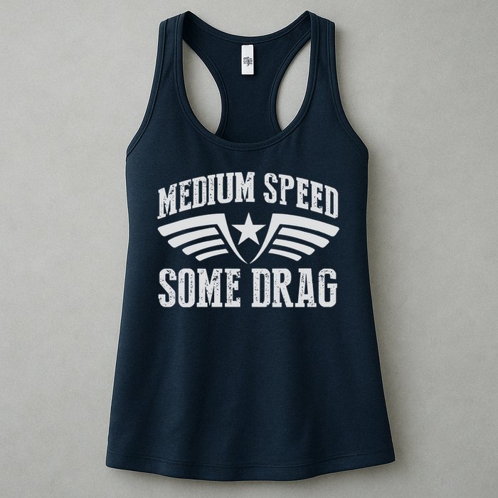 Medium Speed Some Drag Womens Tank Top