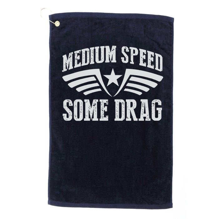 Medium Speed Some Drag Golf Towel