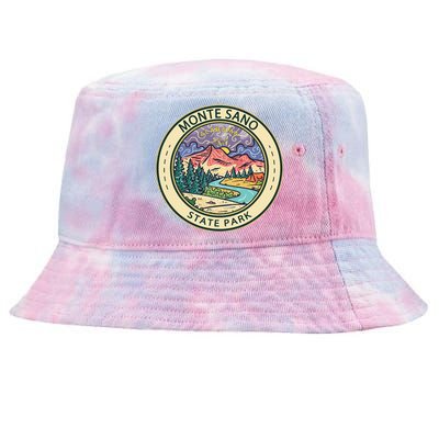 Monte Sano State Park Alabama Badge Vintage Tie-Dyed Bucket Hat