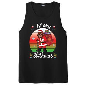 Merry Slothmas Sloth Christmas Matching Pajama Costume Great Gift PosiCharge Competitor Tank