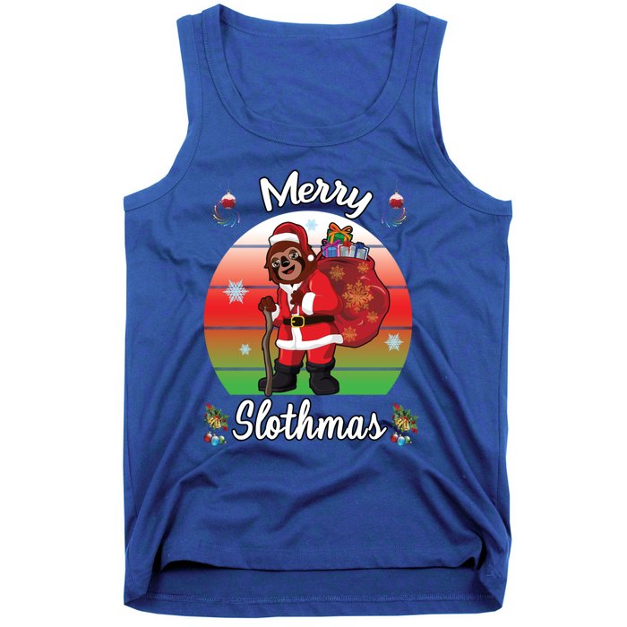 Merry Slothmas Sloth Christmas Matching Pajama Costume Great Gift Tank Top