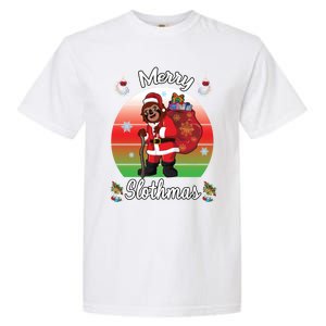 Merry Slothmas Sloth Christmas Matching Pajama Costume Great Gift Garment-Dyed Heavyweight T-Shirt