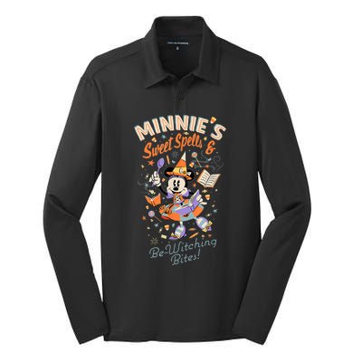 Minnie’s Sweet Spells & BeWitching Bites Halloween Silk Touch Performance Long Sleeve Polo