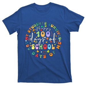 My Students Survived 100 Days Of Me 100th Day School Teacher Cool Gift T-Shirt