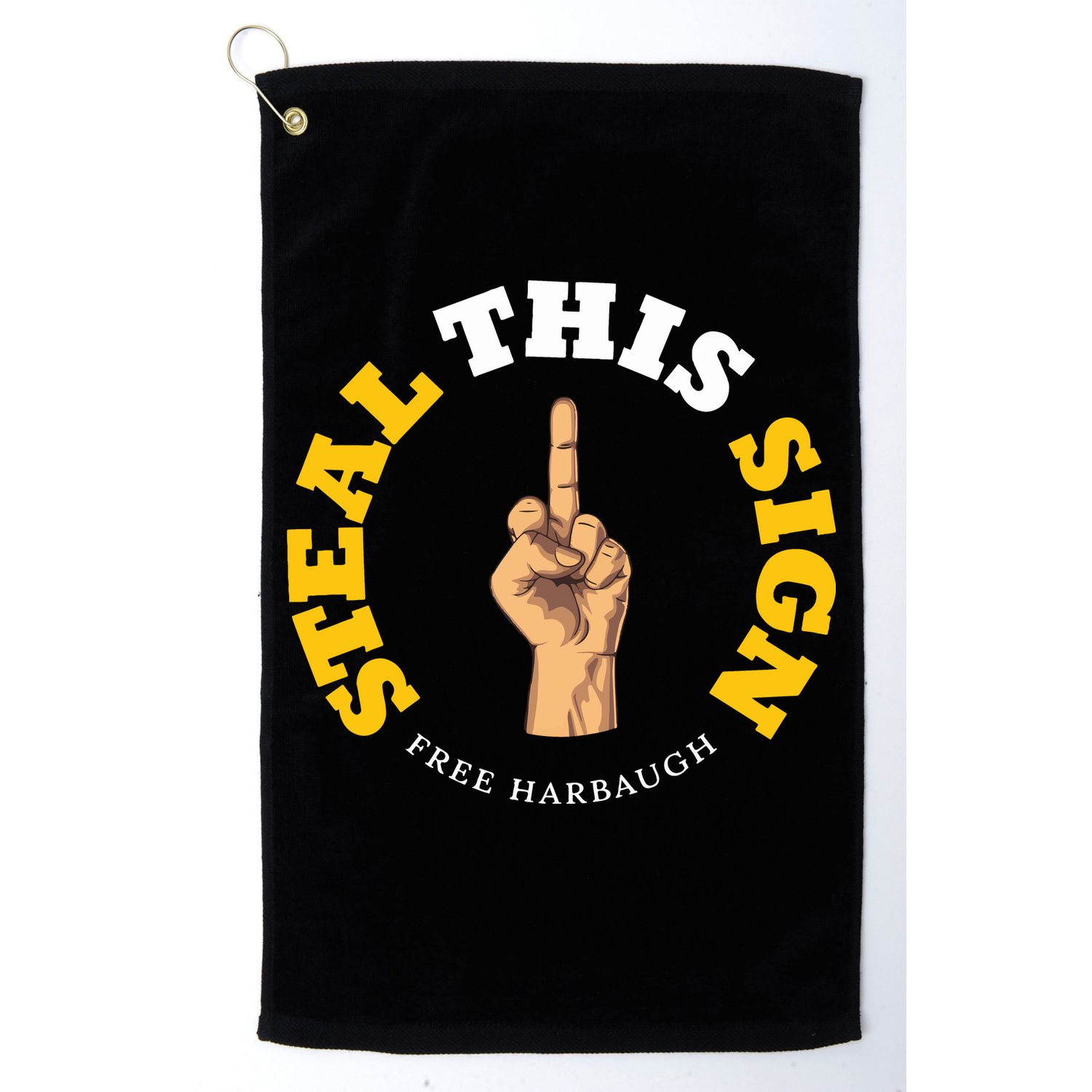 Michigan Sign Stealing Football Fan Go Blue Free Harbaugh Golf Towel