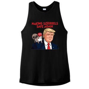 Make Squirrels Safe Again Trump Squirrels For Trump Ladies PosiCharge Tri-Blend Wicking Tank