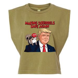 Make Squirrels Safe Again Trump Squirrels For Trump Garment-Dyed Women's Muscle Tee