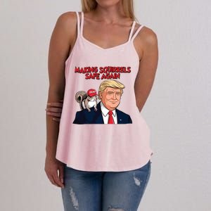 Make Squirrels Safe Again Trump Squirrels For Trump Women's Strappy Tank