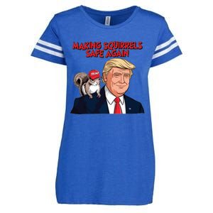 Make Squirrels Safe Again Trump Squirrels For Trump Enza Ladies Jersey Football T-Shirt