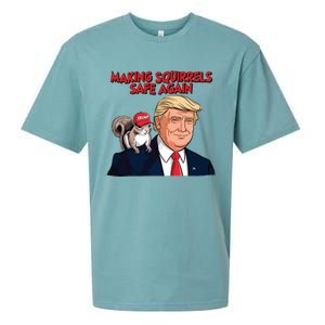 Make Squirrels Safe Again Trump Squirrels For Trump Sueded Cloud Jersey T-Shirt