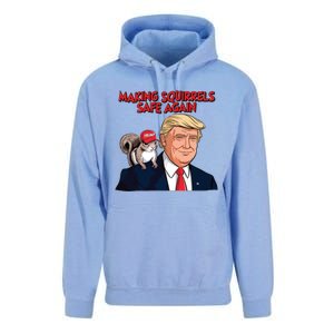 Make Squirrels Safe Again Trump Squirrels For Trump Unisex Surf Hoodie