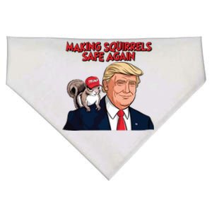 Make Squirrels Safe Again Trump Squirrels For Trump USA-Made Doggie Bandana