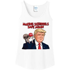 Make Squirrels Safe Again Trump Squirrels For Trump Ladies Essential Tank