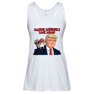 Make Squirrels Safe Again Trump Squirrels For Trump Ladies Essential Flowy Tank