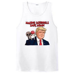 Make Squirrels Safe Again Trump Squirrels For Trump PosiCharge Competitor Tank