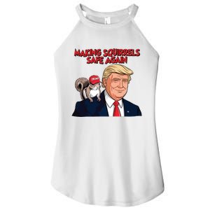 Make Squirrels Safe Again Trump Squirrels For Trump Women's Perfect Tri Rocker Tank