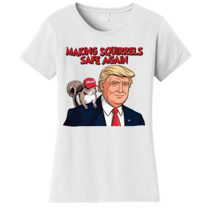 Make Squirrels Safe Again Trump Squirrels For Trump Women's T-Shirt