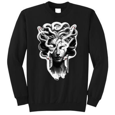 Medusa Statue Snakes Greek Mythology Sweatshirt