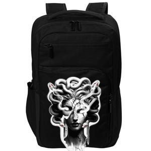 Medusa Statue Snakes Greek Mythology Impact Tech Backpack