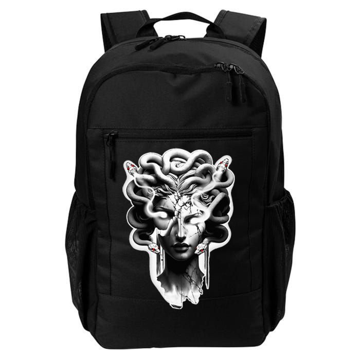 Medusa Statue Snakes Greek Mythology Daily Commute Backpack