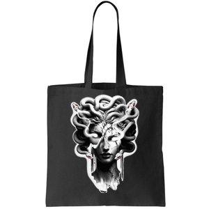 Medusa Statue Snakes Greek Mythology Tote Bag