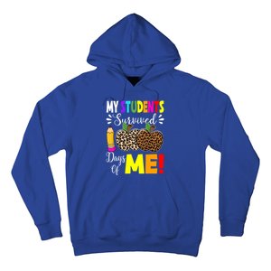 My Students Survived 100 Days Of Me Funny Students Teachers Cute Gift Hoodie