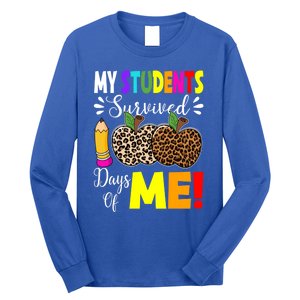 My Students Survived 100 Days Of Me Funny Students Teachers Cute Gift Long Sleeve Shirt