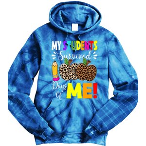 My Students Survived 100 Days Of Me Funny Students Teachers Cute Gift Tie Dye Hoodie