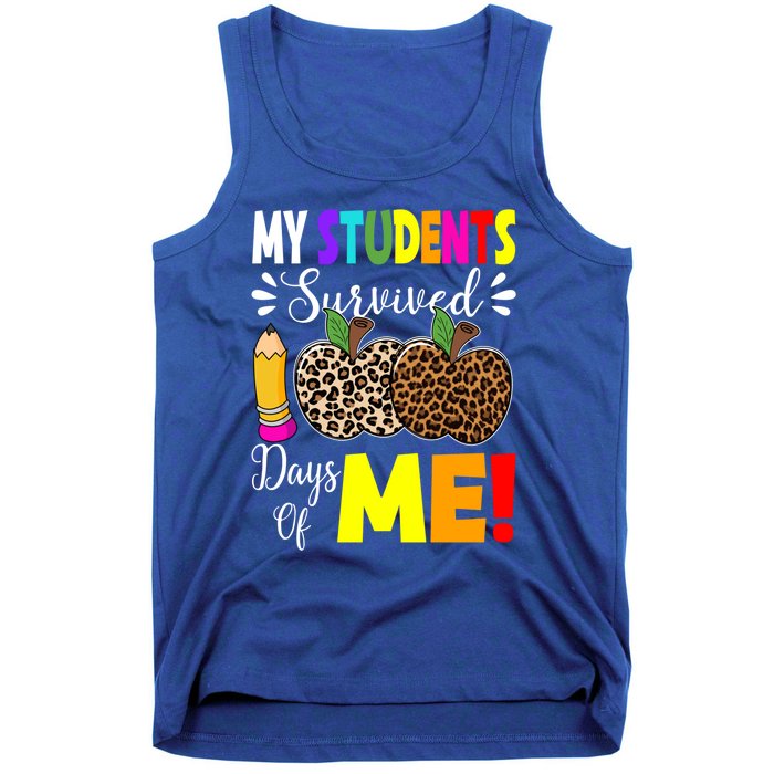 My Students Survived 100 Days Of Me Funny Students Teachers Cute Gift Tank Top