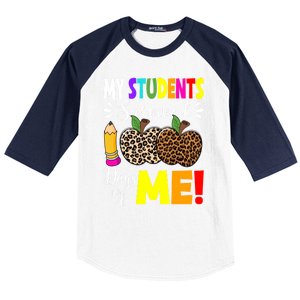 My Students Survived 100 Days Of Me Funny Students Teachers Cute Gift Baseball Sleeve Shirt