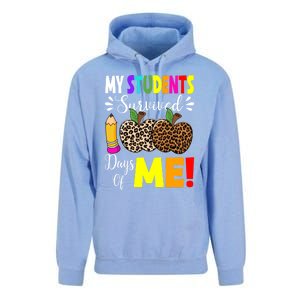 My Students Survived 100 Days Of Me Funny Students Teachers Cute Gift Unisex Surf Hoodie