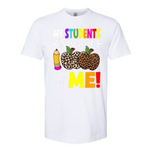 My Students Survived 100 Days Of Me Funny Students Teachers Cute Gift Softstyle CVC T-Shirt