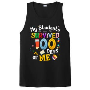 My Students Survived 100 Days Of Me 100 Days School Teachers Meaningful Gift PosiCharge Competitor Tank