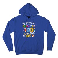 My Students Survived 100 Days Of Me 100 Days School Teachers Meaningful Gift Hoodie