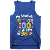 My Students Survived 100 Days Of Me 100 Days School Teachers Meaningful Gift Tank Top