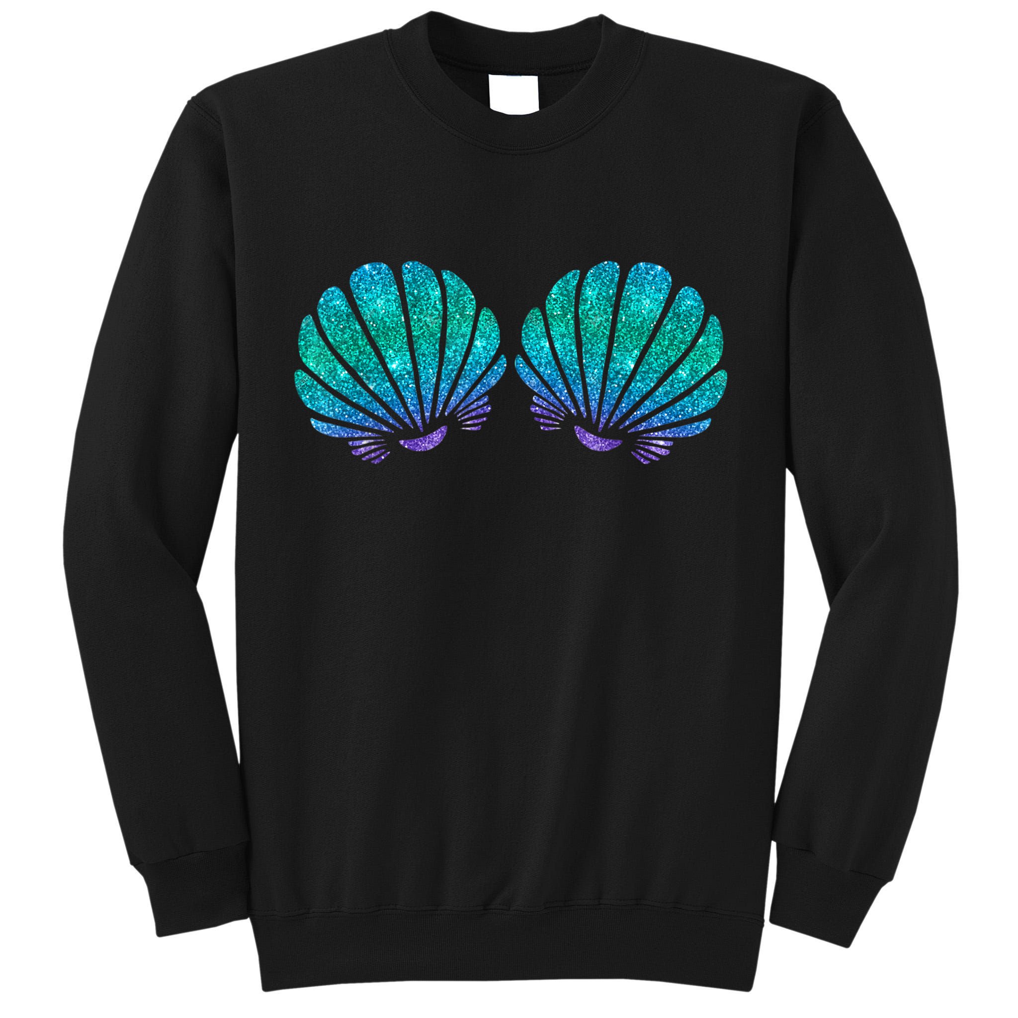 Mermaid Sea Shell Bra Costume Tall Sweatshirt