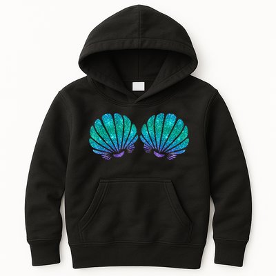 Mermaid Sea Shell Bra Costume Kids Hoodie