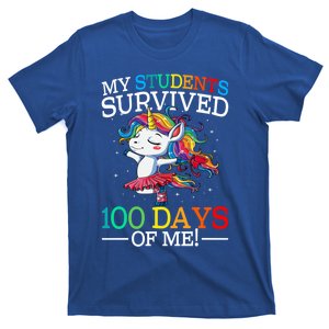 My Students Survived 100 Days Of Me 100 Days School Unicorn Gift T-Shirt