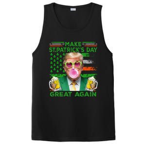 Make Saint St PatrickS Day Great Again Flag Funny Trump PosiCharge Competitor Tank