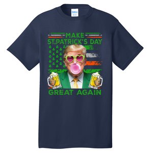 Make Saint St PatrickS Day Great Again Flag Funny Trump Tall T-Shirt