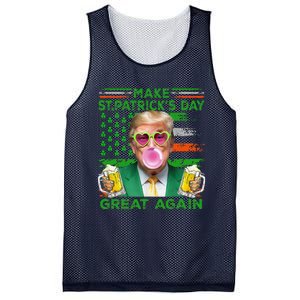 Make Saint St PatrickS Day Great Again Flag Funny Trump Mesh Reversible Basketball Jersey Tank