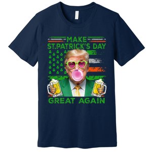 Make Saint St PatrickS Day Great Again Flag Funny Trump Premium T-Shirt